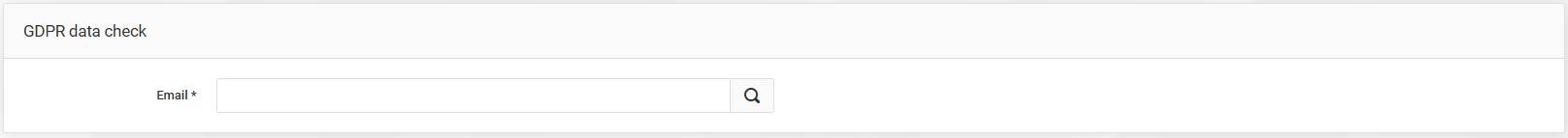 GDPR data check