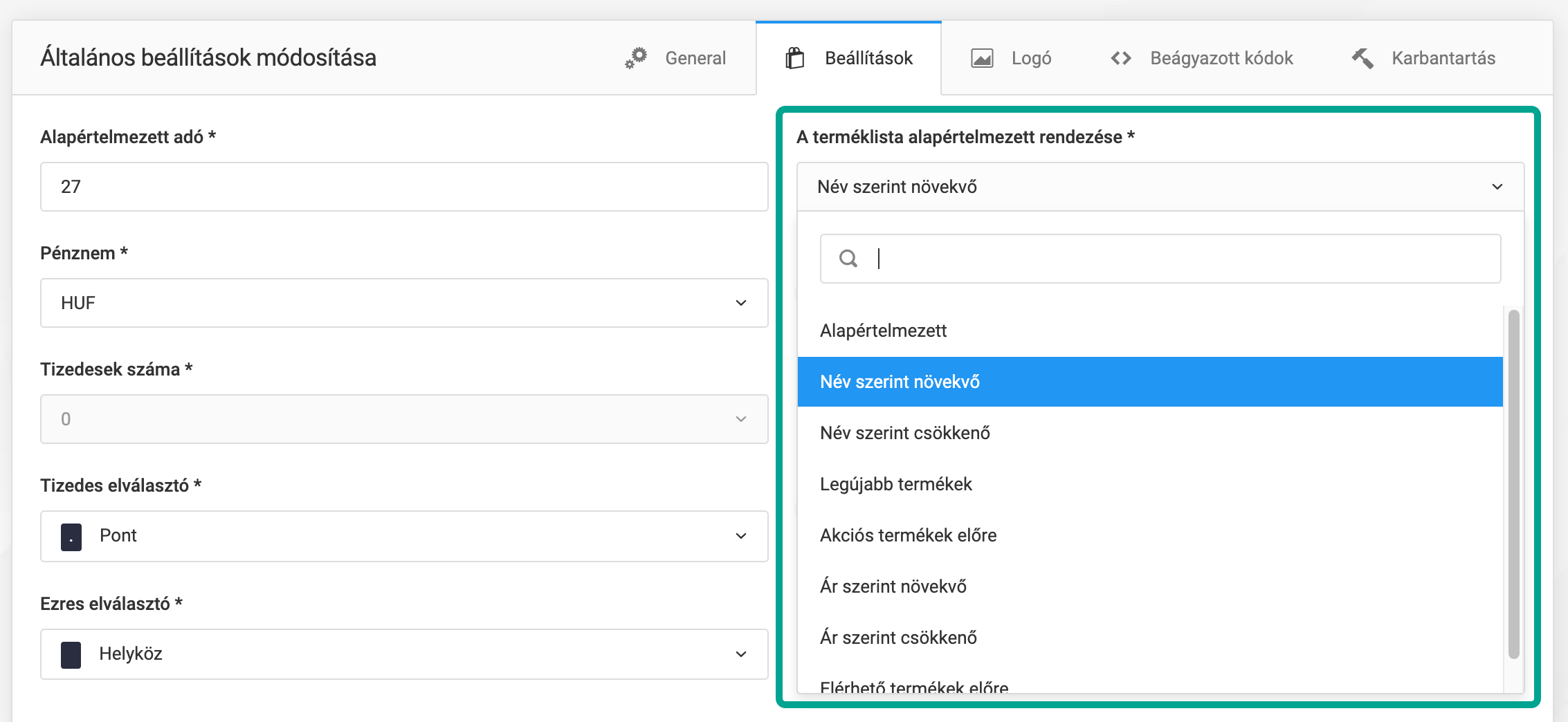 Bérelhető webáruházrendszer: v5.9.0