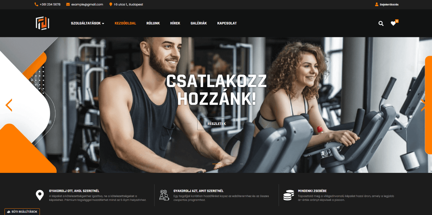 Modern weboldal egyszerűen a Sellvioval!