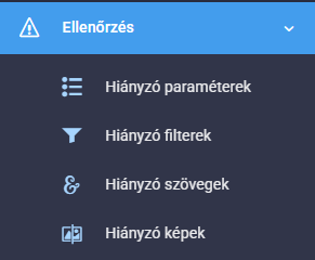 Ellenőrzés a webáruházon belül