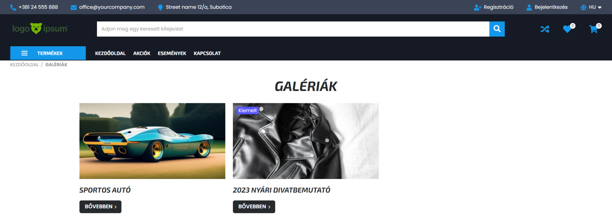 Galériák és kezelésük