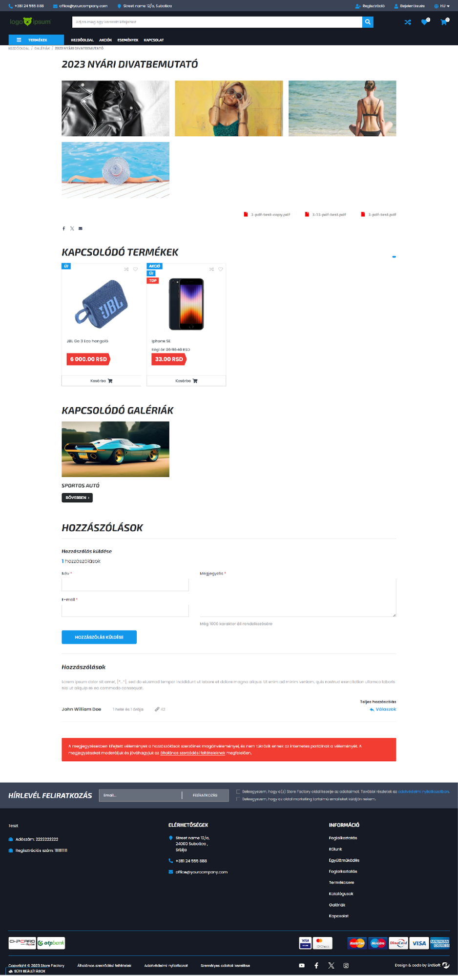 Galériák és kezelésük