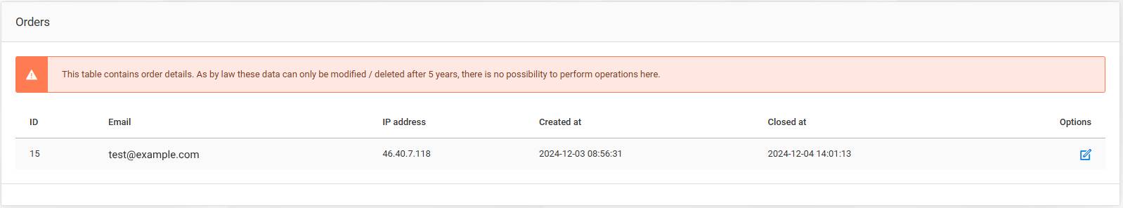 GDPR data check