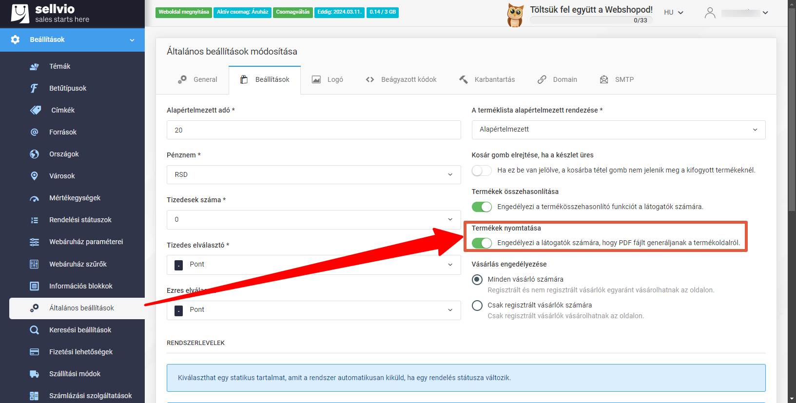 Bérelhető webáruházrendszer: v5.21.0