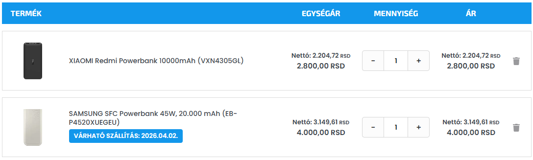 Bérelhető webáruházrendszer: v5.56.0