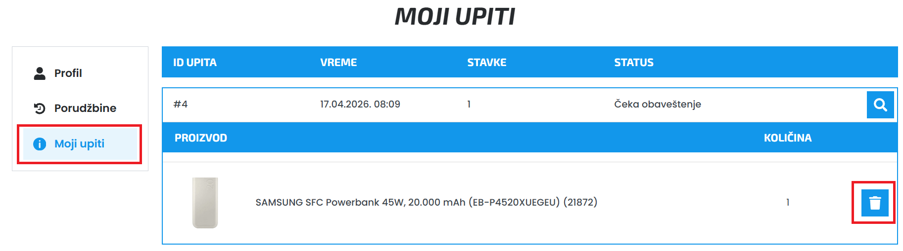 Sistem web prodavnice za iznajmljivanje: v5.58.0