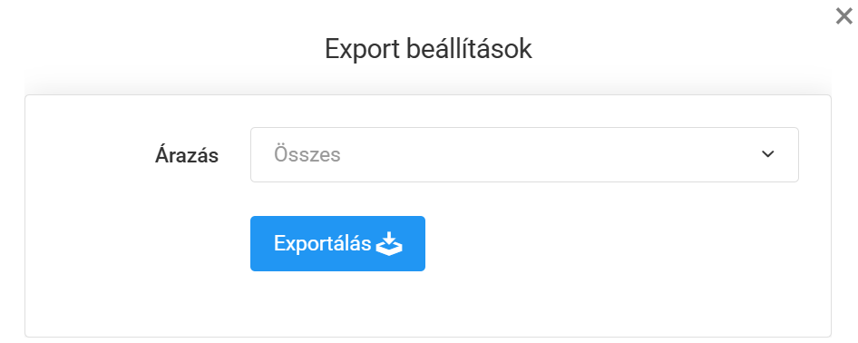 Termékek kezelése