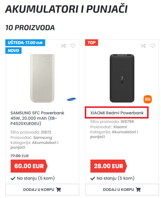 Sistem web prodavnice za iznajmljivanje: v5.58.1