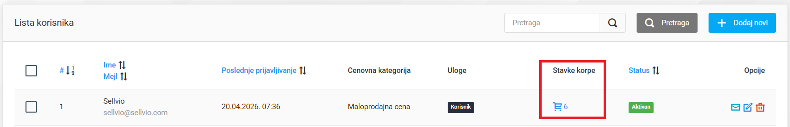 Sistem web prodavnice za iznajmljivanje: v5.58.1
