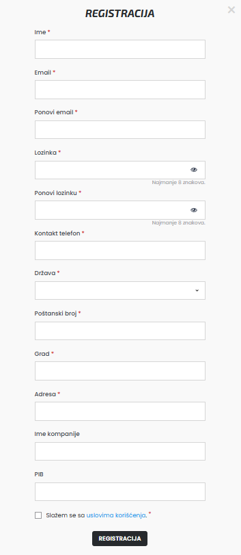 Sistem web prodavnice za iznajmljivanje: v5.59.0